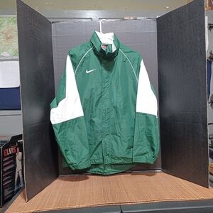 Nike Clima Fit Green and White Men's Small Windbreaker Jacket
